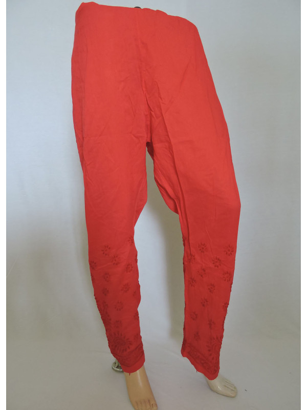 ISHIEQA's Coral Cotton Chikankari Pant - KL0307C