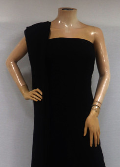 ISHIEQA's Black Kota Doria Chikankari Dress Material - RC0101E