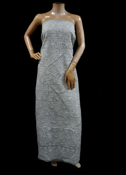 ISHIEQAs Chikankari Grey B Cotton Kurti Fabric - MV0204C