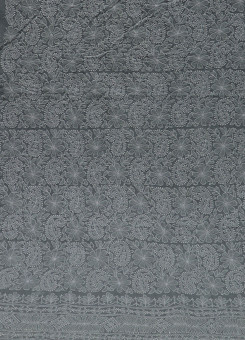 ISHIEQAs Chikankari Grey B Cotton Kurti Fabric - MV0204C