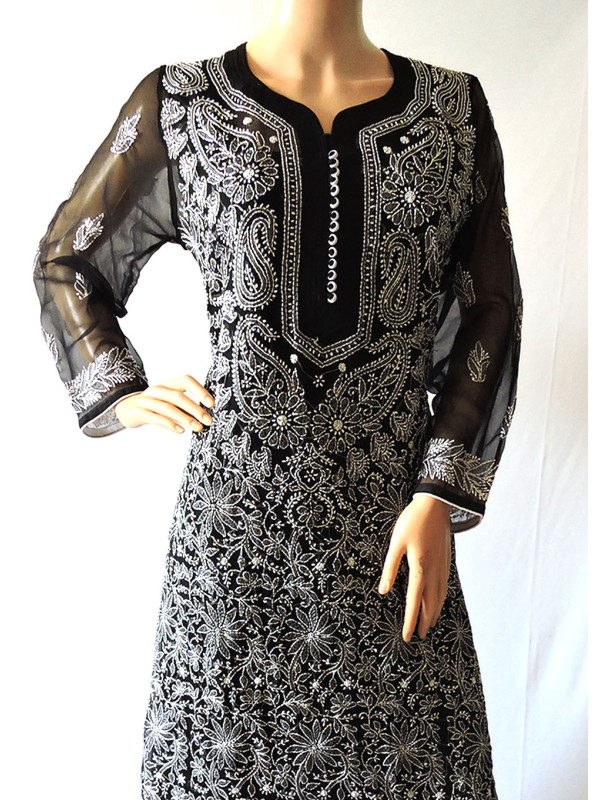 chikankari kurti material online