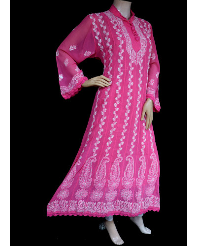 ISHIEQA's Coral Georgette kalidaar Kurti  - DC0123B