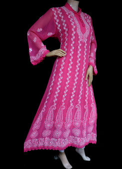 ISHIEQA's Coral Georgette kalidaar Kurti  - DC0123B