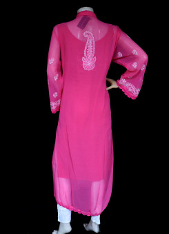 ISHIEQA's Coral Georgette kalidaar Kurti  - DC0123B