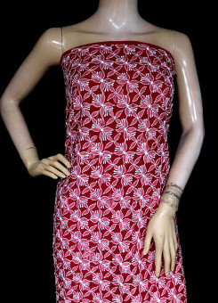 ISHIEQA's Red-B Georgette Kurti Fabric - KL0309D