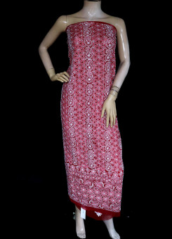 ISHIEQA's Red-C Georgette Kurti Fabric - KL0309D