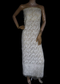 ISHIEQA's Beige Georgette Kurti Fabric - KL0310D