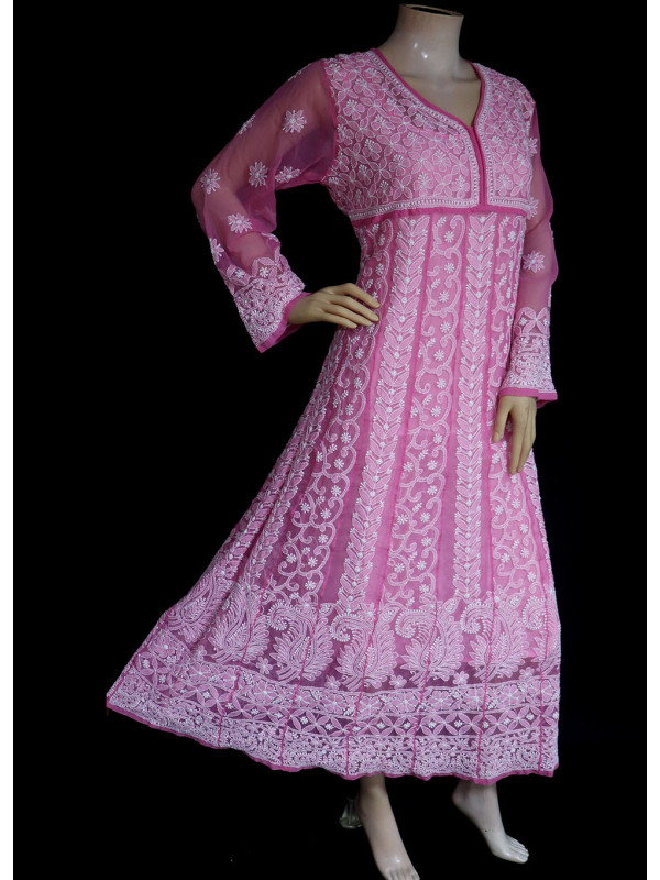 chikankari anarkali kurtis online