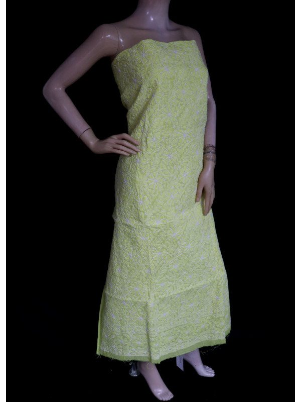 ISHIEQA's Yellow-A Cotton Kurti Fabric - SC0101D
