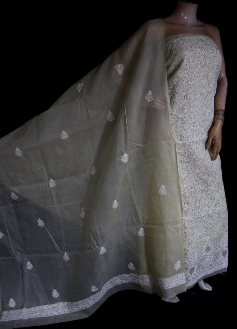 Absolutely stunning ek taar designer lucknowi chikankari suit with elegant  and delicate embellishments all over ✨… | Instagram